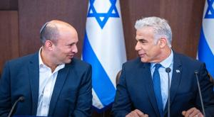 בנט ולפיד, בנט בקמפיין ראשון צילום: Olivier Fitoussi,Flash90 חדשות
