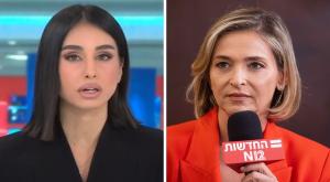 דנה וייס ומגי טביבי, רק אחת התפוצצה ברייטינג צילום: Yonatan Sindel/Flash90\צילום מסך ערוץ 14 טלוויזיה
