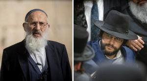 הינוקא והרב אבינר צילום: Chaim Goldberg, Yonatan Sindel/Flash90 חדשות
