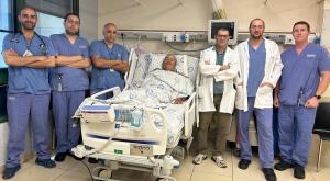 המטופל שניצל בבית החולים צילום: דוברות הלל יפה בריאות