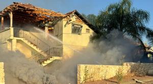 הנזק באביבים צילום: יוסי ביטון ביטחון