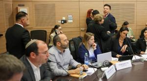 הסערה בוועדת חוקה צילום: נועם מושקוביץ', דוברות הכנסת פוליטי