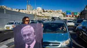 חסימה בירושלים, ההפגנות שבות לבירה צילום: Yonatan Sindel,Flash90 תחבורה