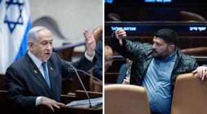 כהן ונתניהו: "אמירה אומללה" צילום: Chaim Goldberg/Flash90, Yonatan Sindel/Flash90 חדשות