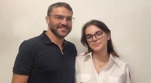 לנה ואביה צילום: דוברות מד"א בריאות