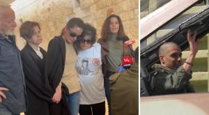 משפחתו של אסף דגן ז"ל בפתח הדיון בבג"ץ צילום: באדיבות המשפחה חדשות