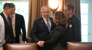 נתניהו בבית הלבן, אתמול צילום: עמוס בן-גרשום, לע״מ מדיני