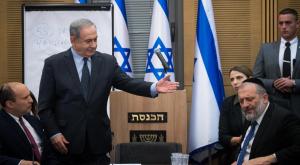 נתניהו ודרעי, הצעה איך להתמודד עם ההצתות צילום: Yonatan Sindel,Flash90 חדשות