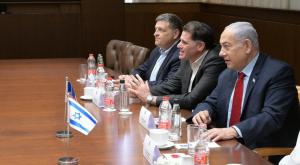 נתניהו ופטרמן, היום צילום: עמוס בן גרשום /לע"מ חדשות