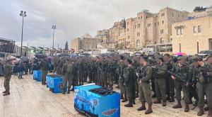 סיום מסע הכומתה בכותל צילום: דובר  צה"ל  חדשות