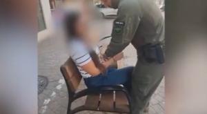 רגע המעצר צילום: דוברות המשטרה פלילים