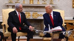 הפגישה של נתניהו וטראמפ צילום: אבי אוחיון, לע"מ טלוויזיה