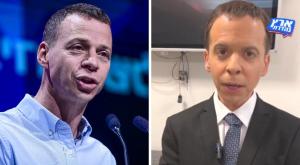 עמית סגל, החיקוי מול המקור צילום: צילום מסך קשת/Tomer Neuberg/Flash90 טלוויזיה