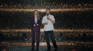 רותם סלע ואסי עזר בפרק פתיחת "הכוכב הבא" צילום: צילום מסך קשת 12 אופנה