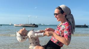 רעות הלר עם הבן צילום: פרטי חדשות
