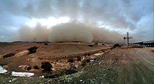 סופת חול באילת צילום: יובל שגיא רשות הטבע והגנים חדשות