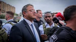 בן גביר בזירת הרצח ביפיע צילום: Fadi Amun/Flash90 פוליטי