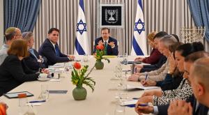 פגישת ההדברות בבית הנשיא צילום: קובי גדעון, לע"מ פוליטי