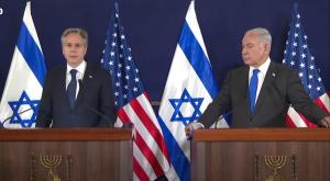 נתניהו: "חמאס הוא דאע"ש", בלינקן: "סבא לי שרד את מחנות השואה ומיידנק. אנחנו לצידכם" צילום: לע"מ מדיני