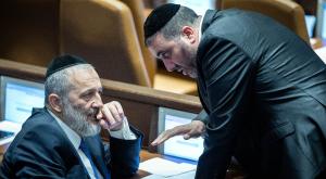 אריה דרעי ומשה ארבל צילום: Yonatan Sindel,Flash90 חדשות