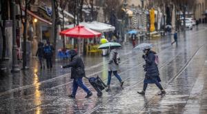 גשם בירושלים צילום: Yonatan Sindel,Flash90 תחזית מזג האוויר