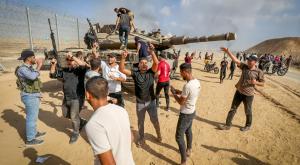 המתקפה על ישראל בשמחת תורה צילום: Abed Rahim Khatib,Flash90 חדשות