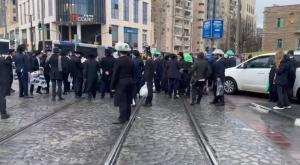 הפגנת החרדים בירושלים צילום: צילום מסך, דוברות המשטרה חדשות