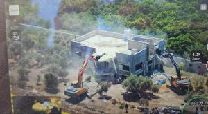 הרס המבנים צילום: המנהל האזרחי ביטחון