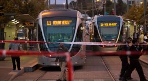 חסימה ברכבת הקלה צילום: Yonatan Sindel,Flash90 מבזקים