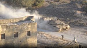 כוחות שריון בלב עזה צילום: דובר צה"ל, צילום מסך ביטחון