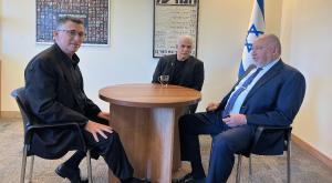 לפיד ליברמן וסער צילום: דוברות ישראל ביתנו פוליטי