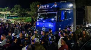 מחאה נגד משאיות הסיוע, אילוסטרציה צילום: Chaim Goldberg,Flash90 המגזר