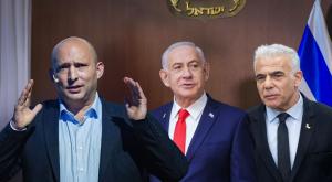 נתניהו בנט ולפיד צילום: Marc Israel Sellem/POOL,Yonatan Sindel/Flash90, Chaim Goldberg/Flash90 חדשות