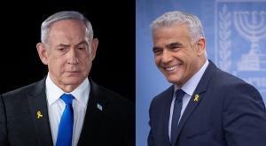 נתניהו ולפיד, רק אחד יהיה מרוצה צילום: Yonatan Sindel/Flash90 חדשות