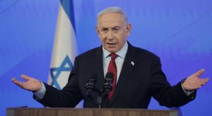 תוקף את נשיא קולומביה, נתניהו צילום: NIMROD KLIKMAN/POOL מדיני