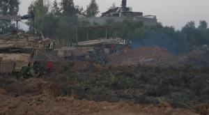 טנקים של חטיבת הראל במרחב בית חנון צילום: דובר צה"ל ביטחון
