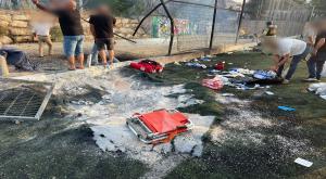 זירת נפילת הרקטה צילום: תיעוד מבצעי מד"א חדשות