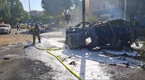 הרכב השרוף צילום: כב"ה צפון חדשות