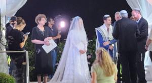 רבקה פרידמן-פלדמן בחופה צילום: ללא ברנז'ה
