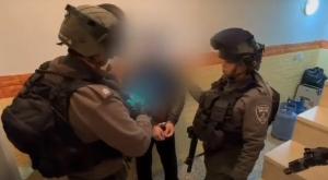 רגע המעצר צילום: דוברות המשטרה, צילום מסך חדשות