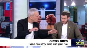 אברי גלעד התפוצץ על יאיר שרקי |  צילום: ערוץ 12 טלוויזיה