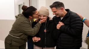 דניאלה גלבוע ברגע השחרור צילום: דובר צה"ל  חדשות