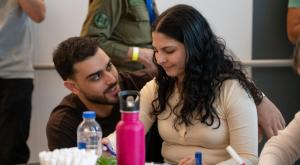 דניאלה גלבוע ובן זוגה רועי |  צילום: דובר צה"ל חדשות