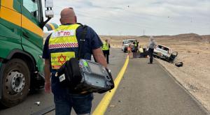 זירת התאונה |  צילום: תיעוד מבצעי מד"א חדשות