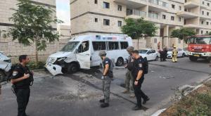 נפילת רקטה, ארכיון |  צילום: דוברות המשטרה חדשות