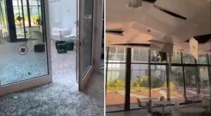 פגיעת הכטב"ם בנמל התעופה רמון |  צילום: כבאות והצלה מחוז דרום חדשות