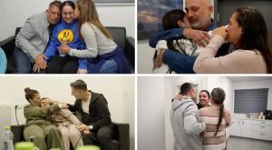 רגעי המפגש עם המשפחות צילום: דובר צה"ל חדשות