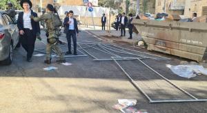 מחאות מחוץ ללשכת הגיוס בירושלים צילום: דוברות משטרת ישראל חדשות
