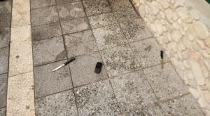 זירת הפיגוע הבוקר צילום: דוברות המשטרה  חדשות