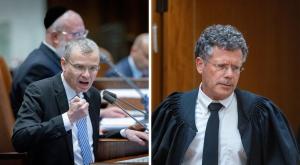 יריב לוין ויצחק עמית צילום: פלאש 90 וקאנבה  חדשות